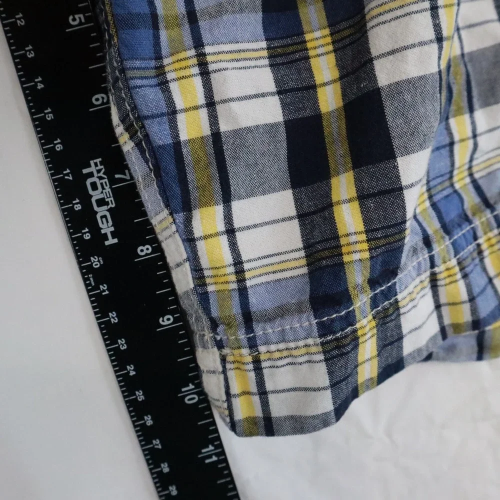 Polo Jeans Ralph Lauren Shorts Mens 38 Cargo Flap Pocket Casual Cotton‎ Plaid